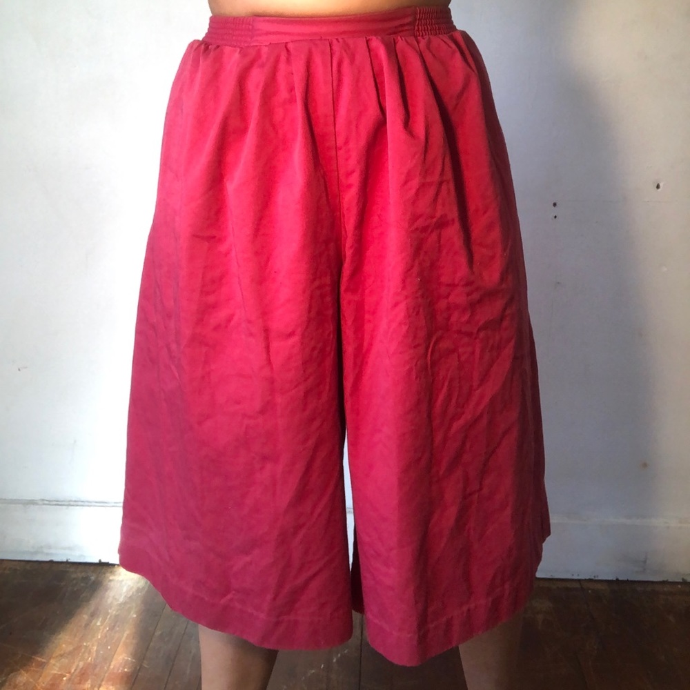 Coral Super wide leg vintage Capris